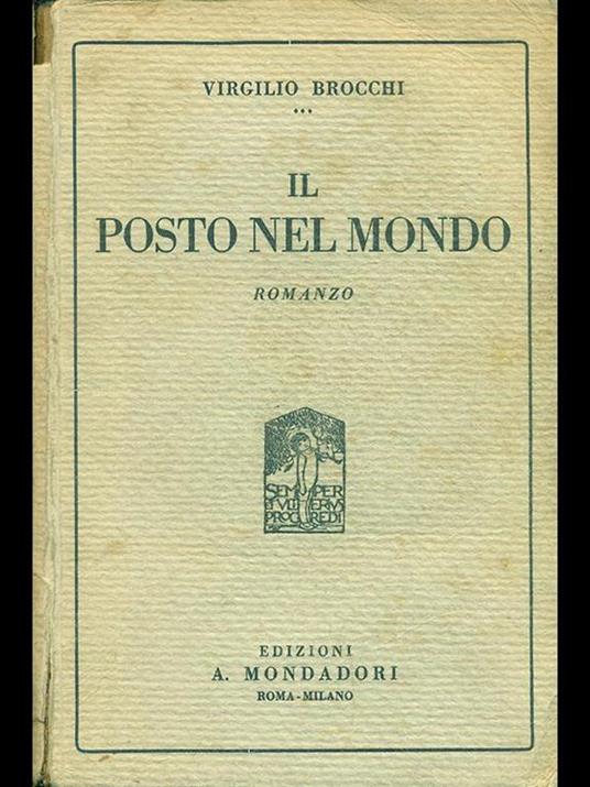 Il posto nel mondo - Virgilio Brocchi - copertina