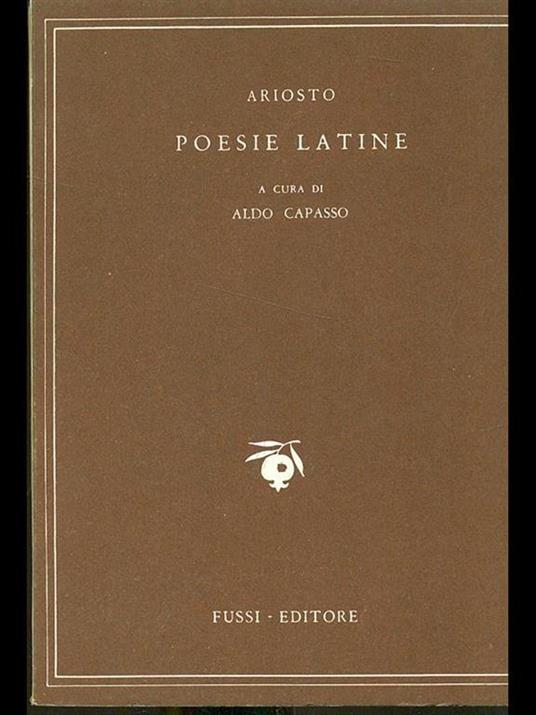 Poesie latine - Ludovico Ariosto - 2