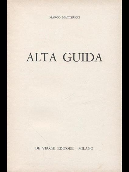 Alta guida - Marco Matteucci - copertina