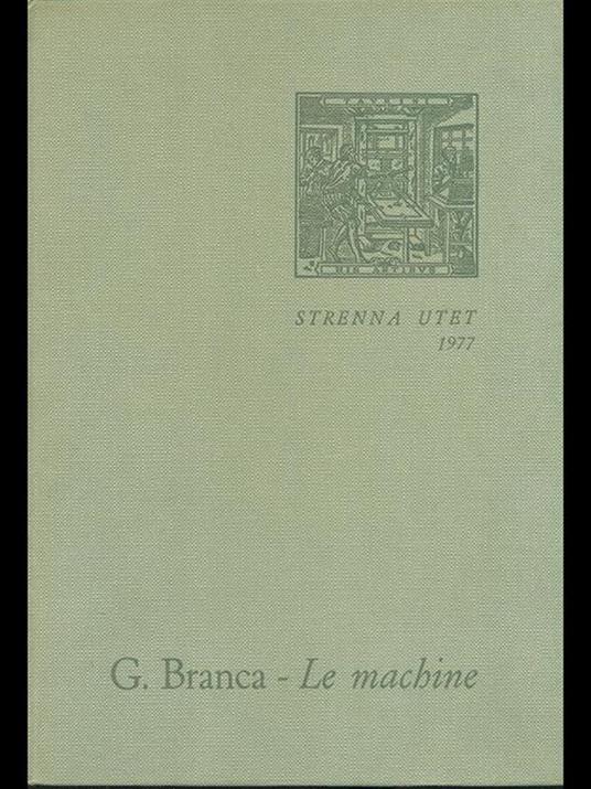 Le machine - Giovanni Branca - copertina
