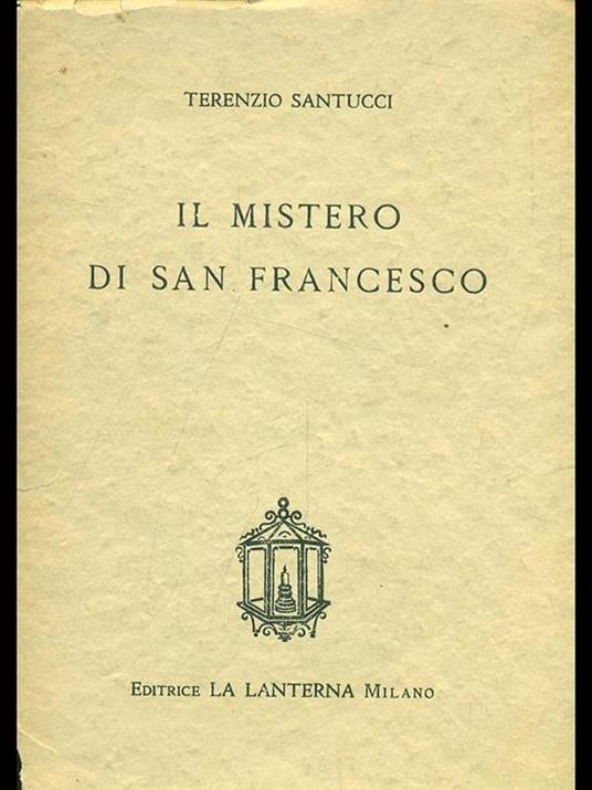 Il mistero di San Francesco - Terenzio Santucci - copertina