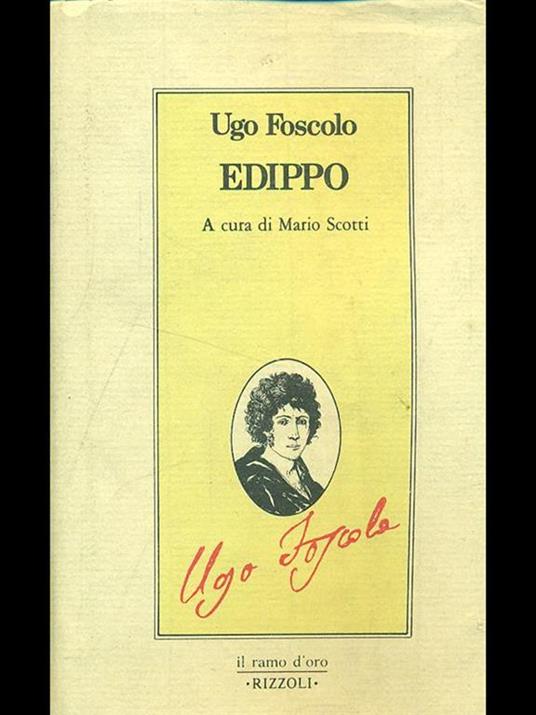Edippo - Ugo Foscolo - copertina