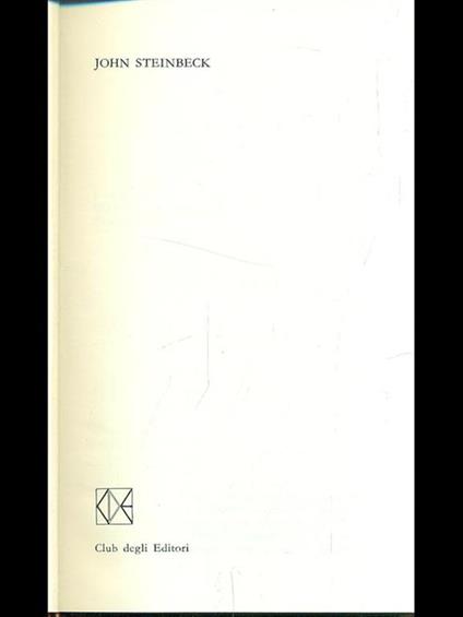 Premio Nobel 1962: John Steinbeck - John Steinbeck - copertina