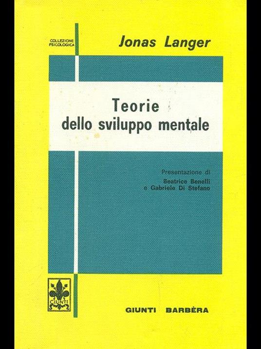 Teorie dello sviluppo mentale - copertina