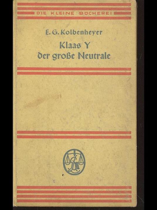Klaas Y der grobe neutrale - copertina