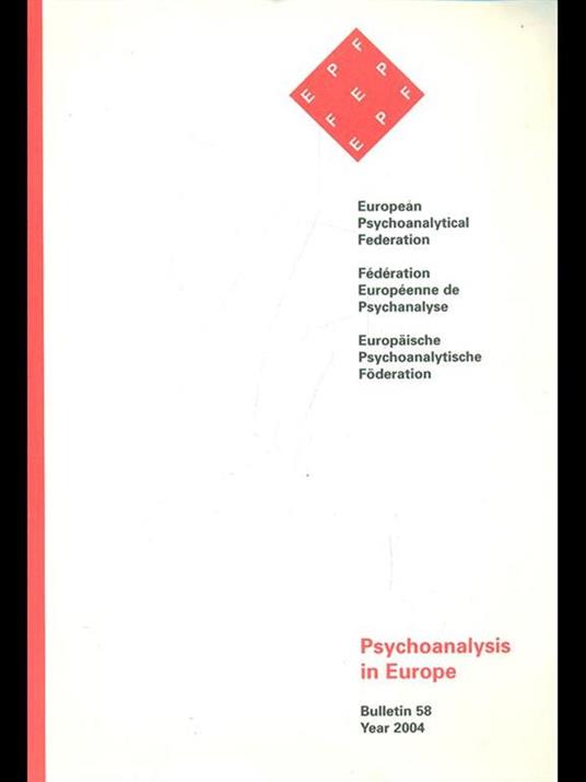 Psychoanalysis in Europe - copertina