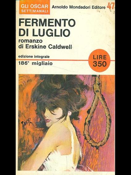 Fermento di luglio - Erskine Caldwell - copertina