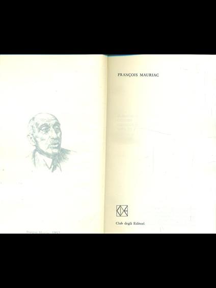 Premio Nobel 1952: Francois Mauriac - copertina