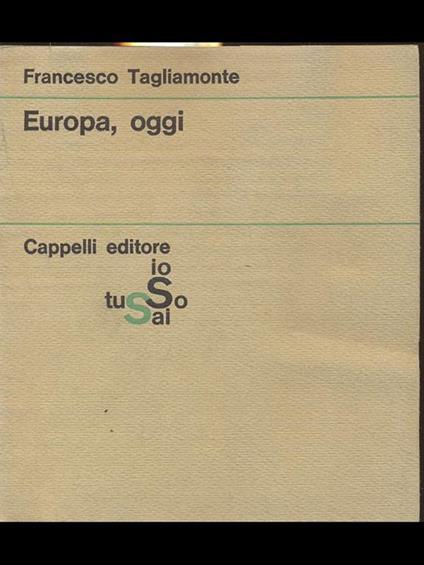 Europa, oggi - copertina