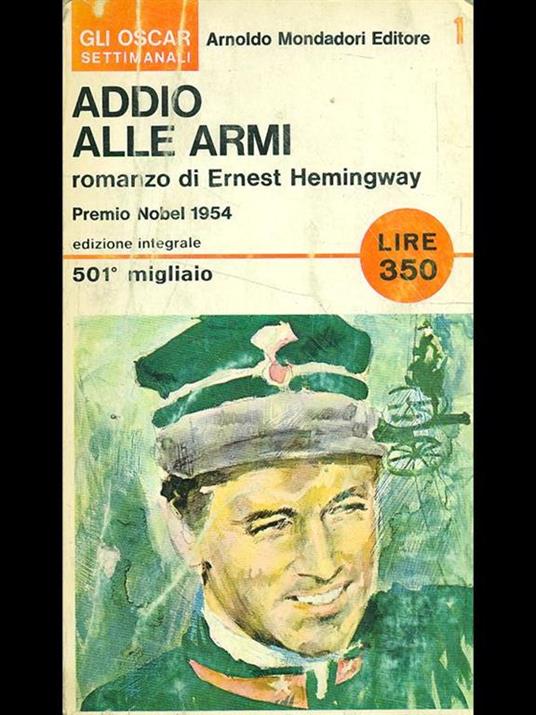 Addio alle armi - Ernest Hemingway - copertina
