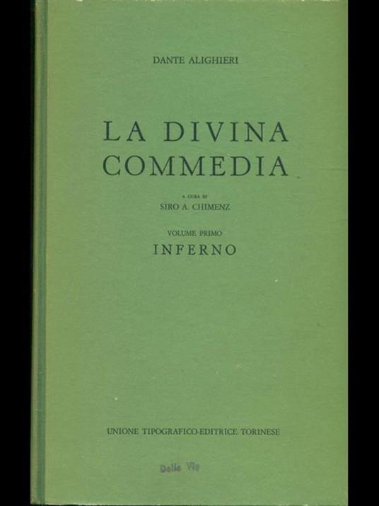 La divina Commedia - Dante Alighieri - copertina