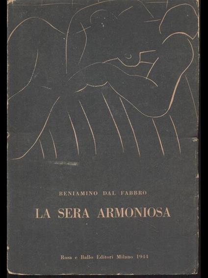 La sera armoniosa - Beniamo Del Fabbro - copertina