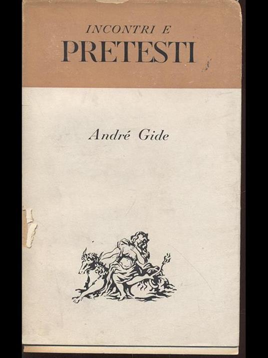 Incontri e pretesti - André Gide - copertina