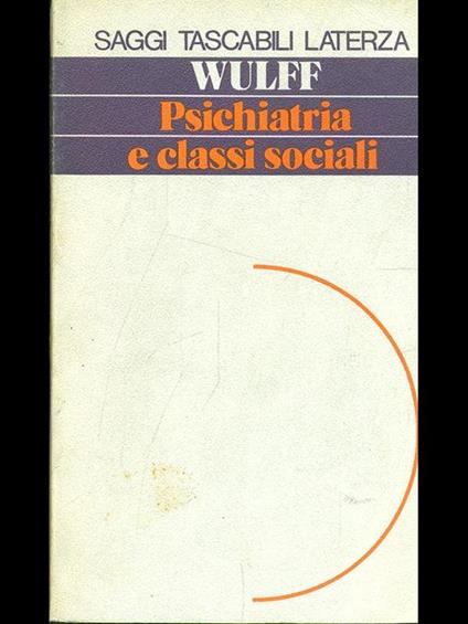 Psichiatria e classi sociali - copertina