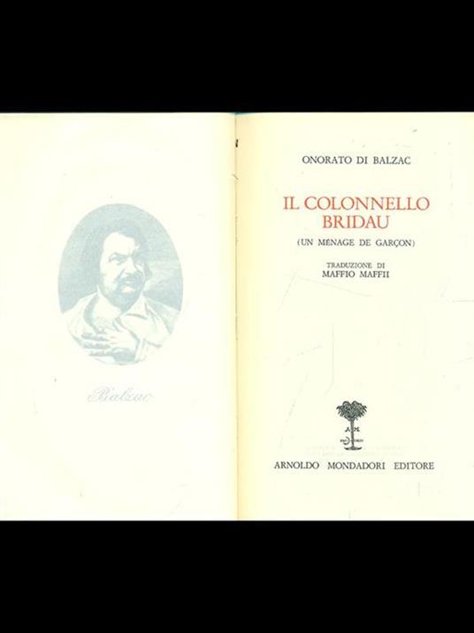 Il colonnello Bridau - Honoré de Balzac - copertina
