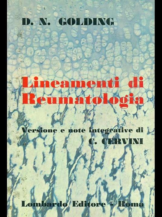 Lineamenti di reumatologia - copertina