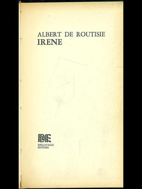 Irene - Albert de Routisie - copertina