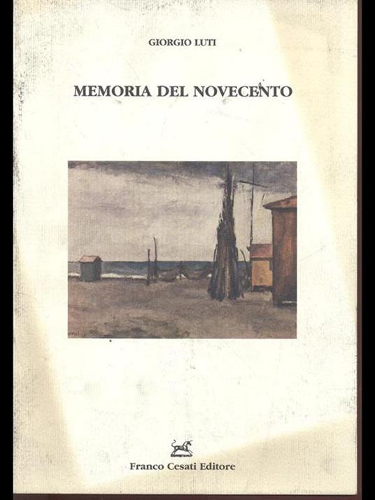 Memoria del Novecento - Giorgio Luti - copertina