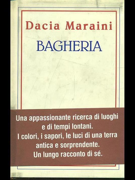 Bagheria - Dacia Maraini - copertina