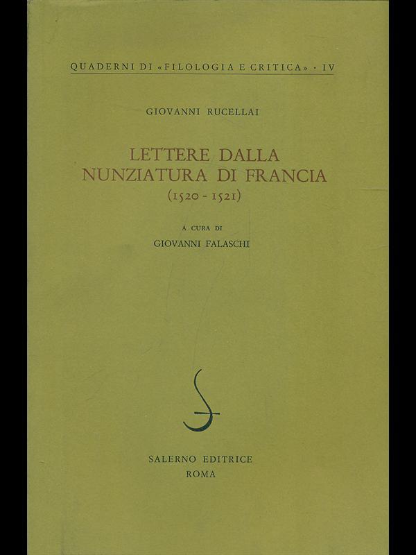 Lettere dalla nunziatura di Francia 1520-1521