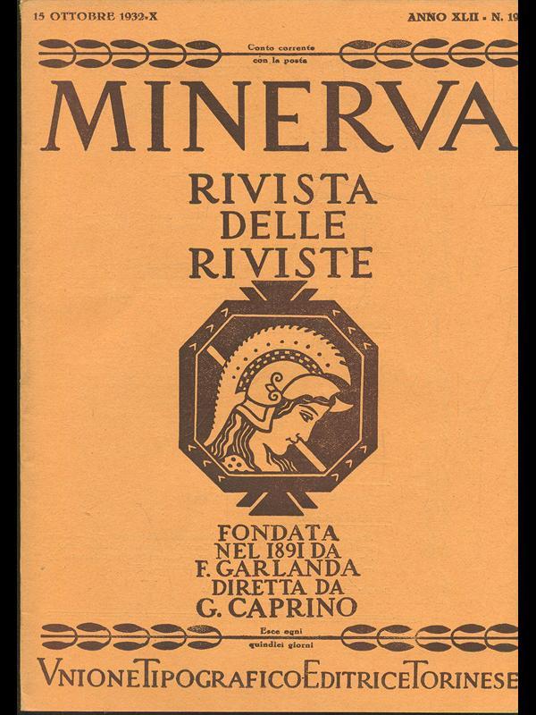Minerva. Rivista delle riviste n. 19/15ottobre 1932