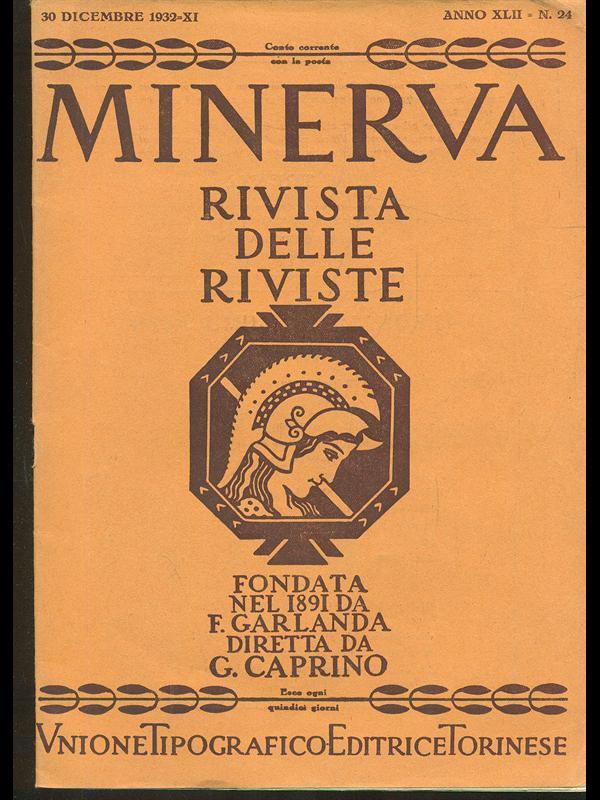 Minerva. Rivista delle riviste n. 24/30dicembre 1932