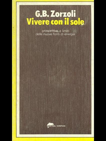 Vivere con il sole - copertina