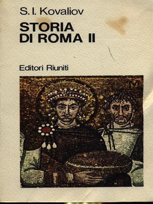 Storia di Roma II - Sergej J. Kovaliov - copertina