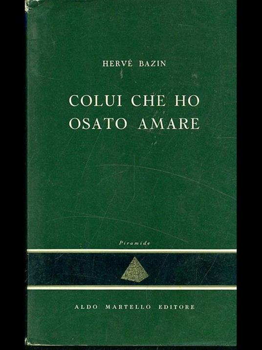 colui che ho osato amare - copertina