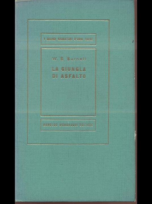 La giungla di asfalto - William R. Burnett - copertina
