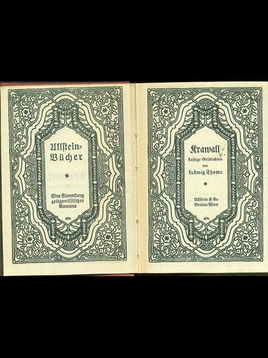 Krawall - Ludwig Thoma - copertina