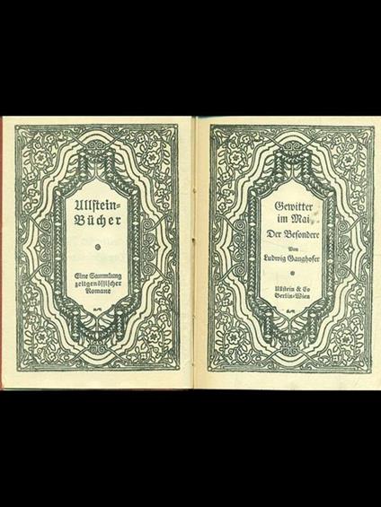 Gemitter im Mai - Ludwig Ganghofer - copertina