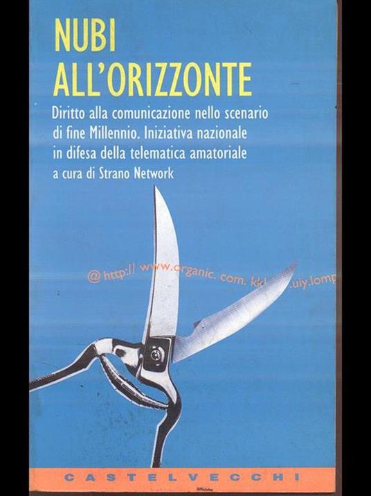 Nubi all'orizzonte - Strano Network - copertina