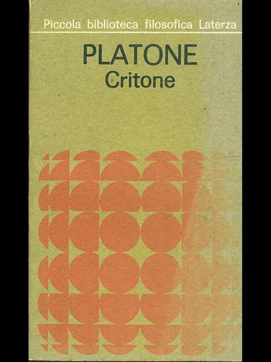 Critone - Platone - copertina