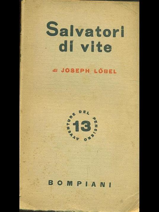Salvatori di vite - Joseph Löbel - copertina
