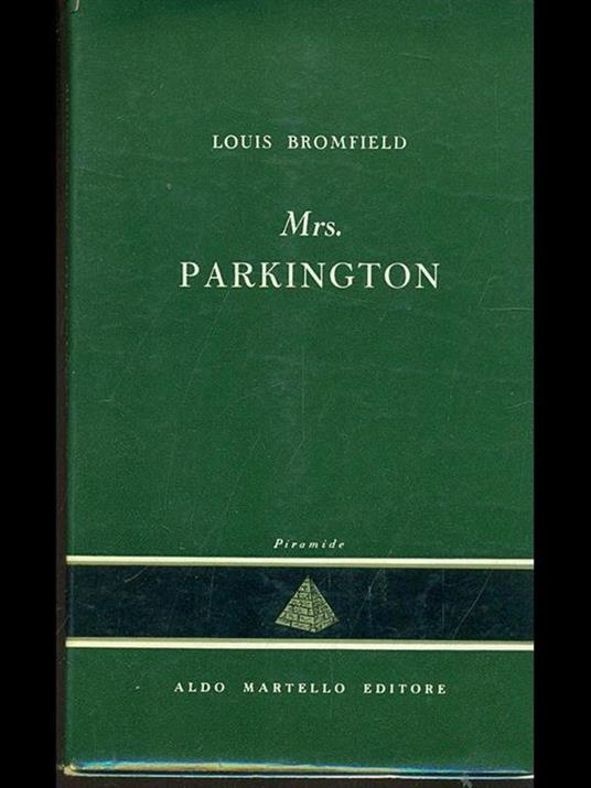 Mrs Parkington - Louis Bromfield - copertina