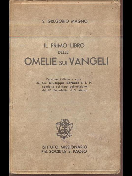 Il primo libro delle Omelie sui Vangeli - Gregorio Magno (san) - copertina