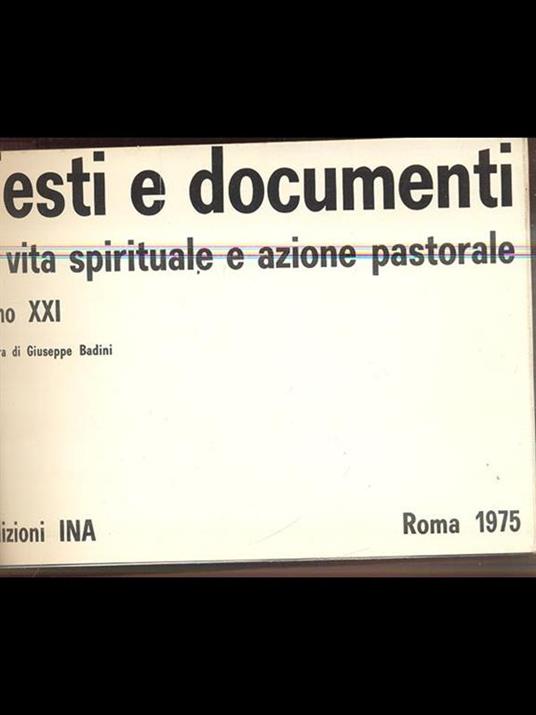 Annuario del parroco. Testi e documenti - copertina