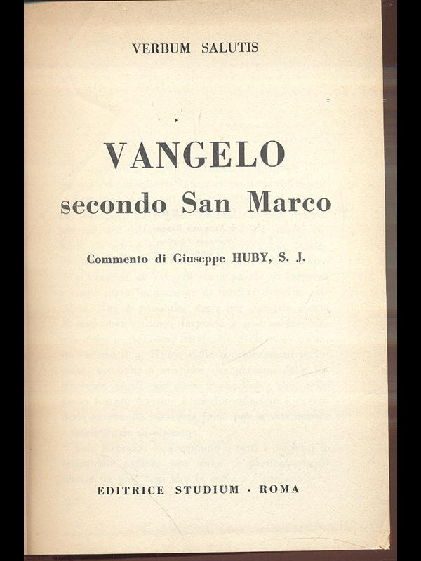 Vangelo secondo San Marco