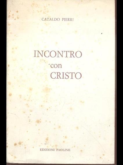 Incontro con Cristo - Cataldo Pierri - copertina