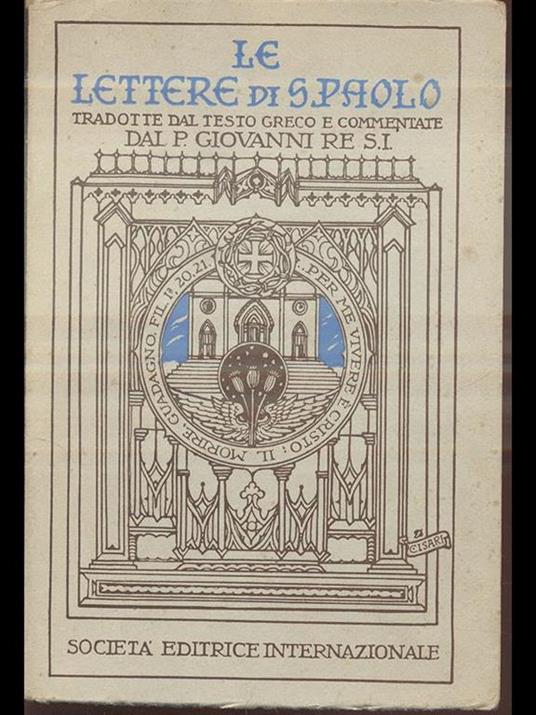 Le lettere di S. Paolo - copertina