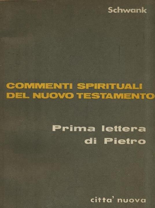 Prima lettera di Pietro - copertina