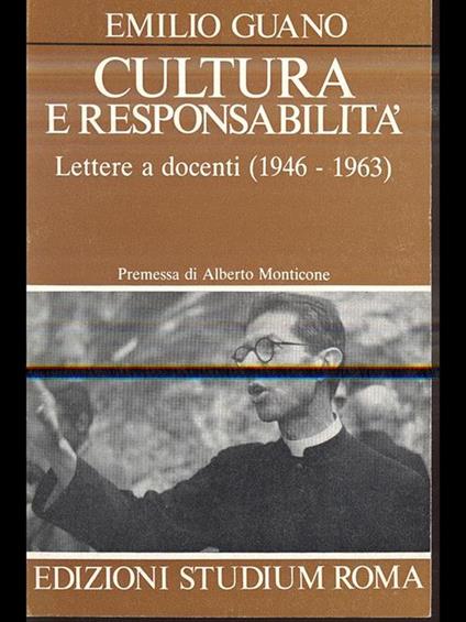 Cultura e responsabilità - Emilio Guano - copertina