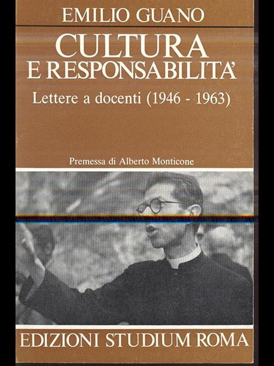 Cultura e responsabilità - Emilio Guano - copertina