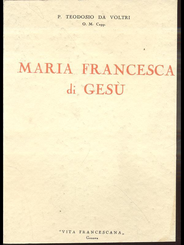 Maria Francesca di Gesù