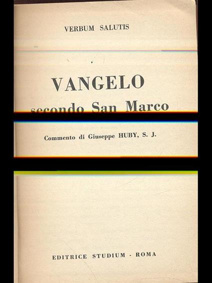 Vangelo secondo San Marco - copertina