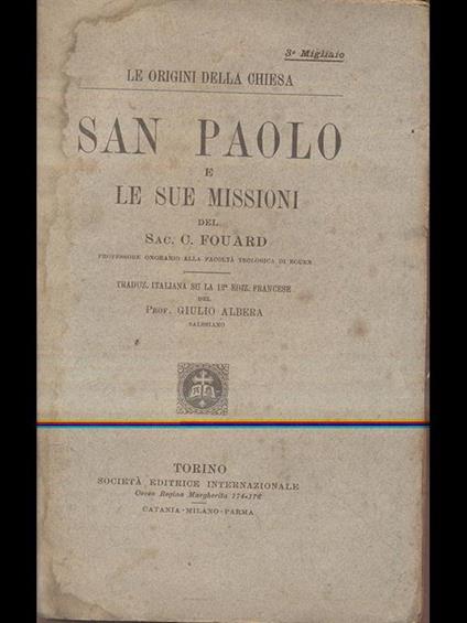 San Paolo e le sue missioni - copertina