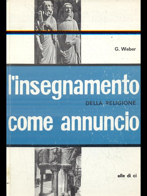 L' insegnamento della religione come annuncio
