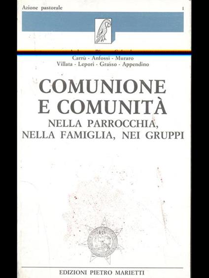Comunione e comunità - copertina
