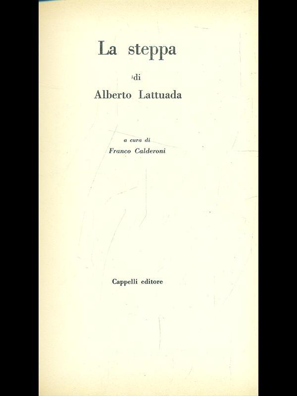 La steppa di Alberto Lattuada